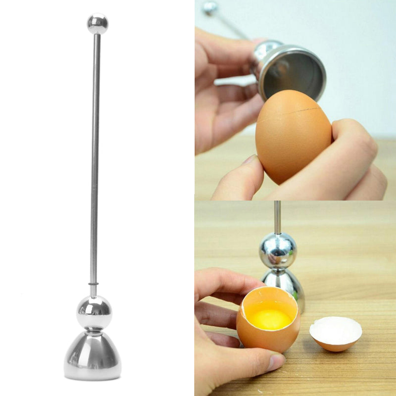 Stainless Steel Boiled Egg Opener, Convenient Egg Cutter, For Hard