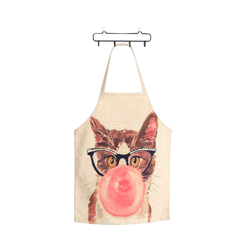 CUTE CAT APRON - BUBBLEGUM KITTY