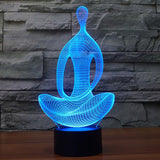 MEDITATION YOGA 3D LED NIGHT LIGHT