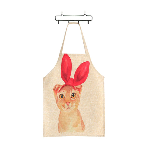 CUTE CAT APRON - BUNNY EARS KITTY