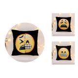 EMOJI EXCITED / TIRED FACE PILLOW COVER