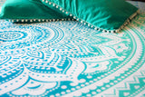 Sea green Indian Mandala Wall Tapestry