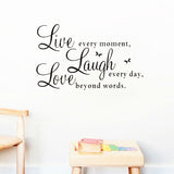LIVE LAUGH LOVE WALL DECAL